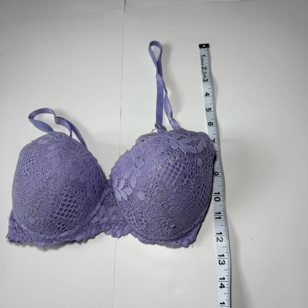 Juicy Couture‎ Lavender Lace Bra 34C Underwire Comfortable Fit